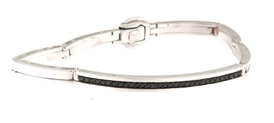 Bracciale Chimento Uomo in Oro bianco Diamante Black 0.53 Ct 82408830 - 82408830